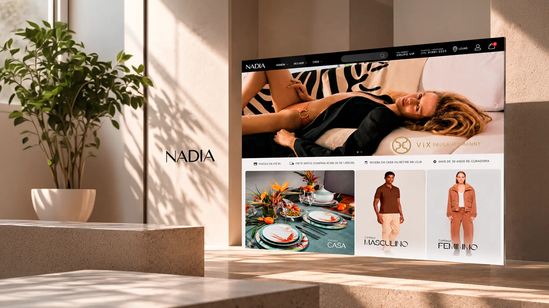 Nadia: uma experiência de e-commerce construída a partir da essência da marca